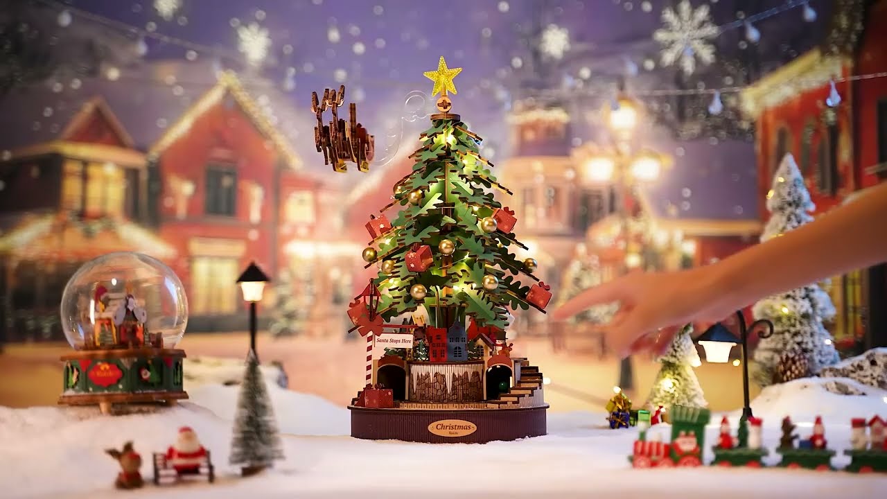 Rolife Christmas Tree Puzzle Kit | AMS01 LED Decor