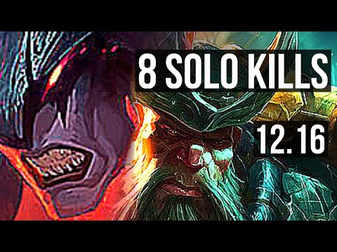 AATROX vs GANGPLANK (TOP) | 2.8M mastery, Quadra, 2400+ games, Dominating | EUW Grandmaster | 12.16