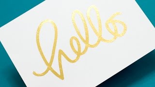 5 Ways to Add Gold Foil
