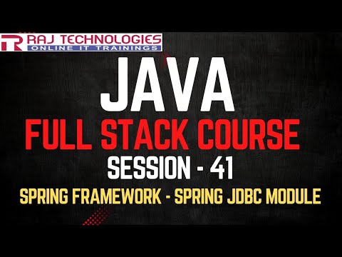 Session 41 Java Full Stack Developer Course Spring Framework Spring Dao Module Spring Jdbc