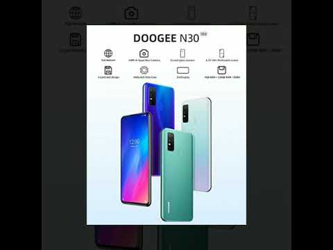 Unlocked Smartphone DOOGEE N30 (2020) Mobile Phone | 4GB+128GB | Triple Rear Camera 6.55".