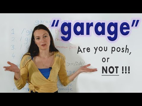 Part of a video titled How do YOU pronounce 'garage'? Are you posh, or not? - YouTube