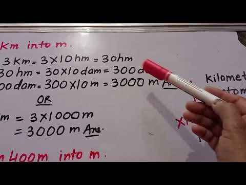convert km into m/conversion of km into m