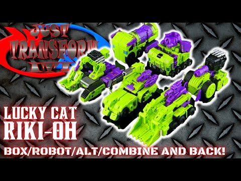 JUST TRANSFORM IT!: Lucky Cat Riki-Oh (Devastator)