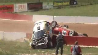 preview picture of video 'Bauska autocross2009 big crash'