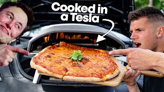 I Started a FREE Pizza Restaurant Out Of My Tesla