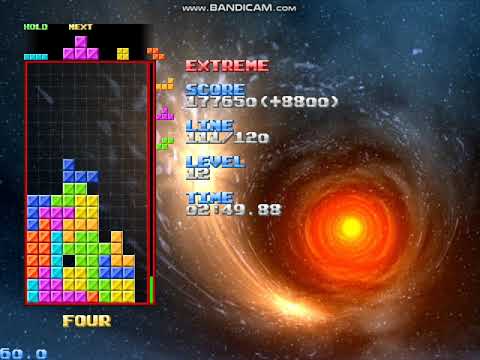 (Nullpomino) Extreme Mode Complete (200 Lines, Lv11 Start)