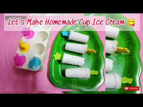 Only 2 ingredients Homemade Ice-cream🍨/#icecream #homemade #recipe #food #cupicecream #youtubevideo
