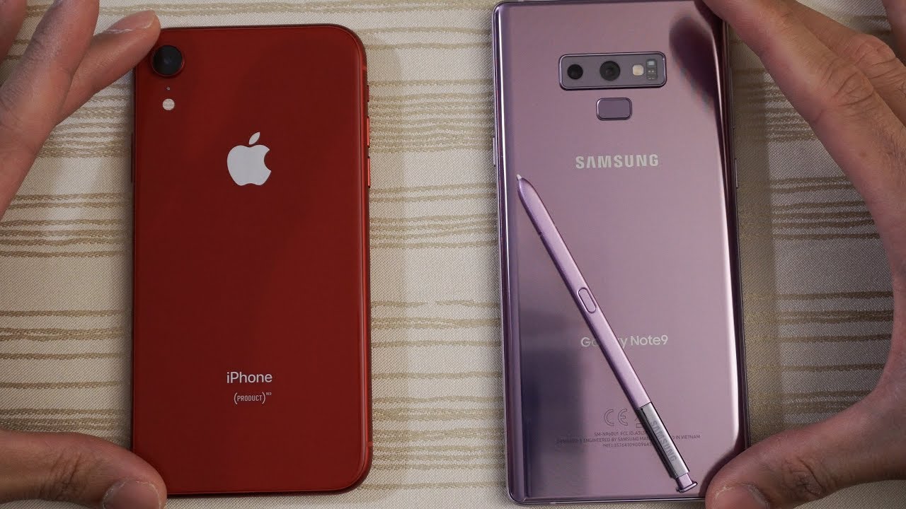 iPhone XR vs Samsung Note 9 - Speed Test!