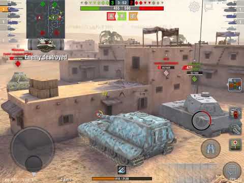 5,000 Damage! Jg Pz E100. World Of Tanks Blitz.