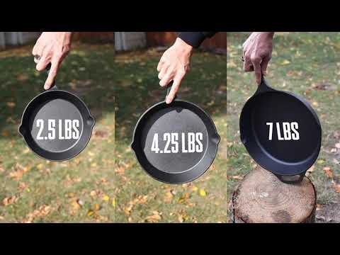 CampMaid Pre-Seasoned Cast Iron Skillets