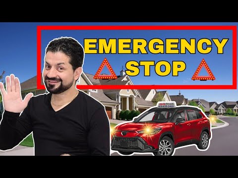 Emergency Stop ( Roadside Stop || How to Pull over for an emergency stop?