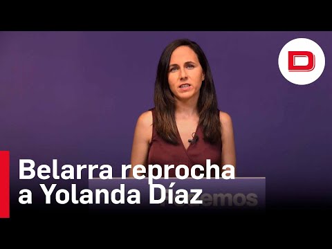 Belarra criticizes Díaz for having lost 700,000 votes compared to Podemos' worst result.