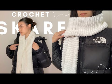 EASY CROCHET SCARF tutorial | crochet scarf for beginners | step by step in depth tutorial