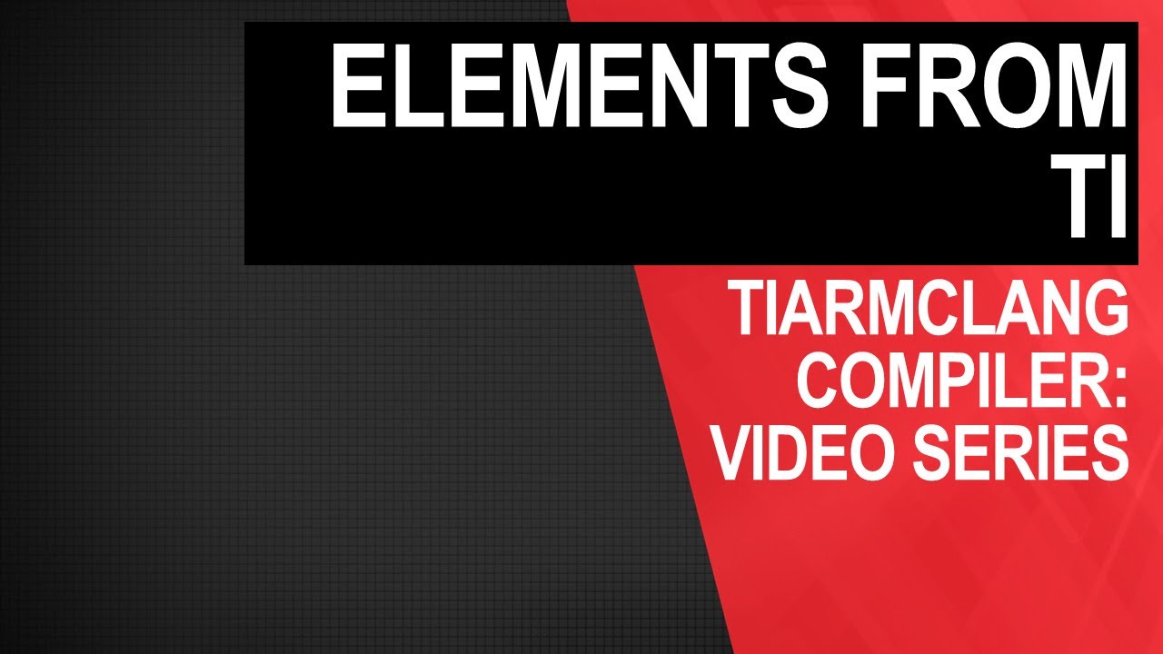 tiarmclang compiler: elements from TI