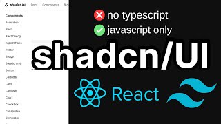How to Install Shadcn UI using React, JavaScript, and Vite