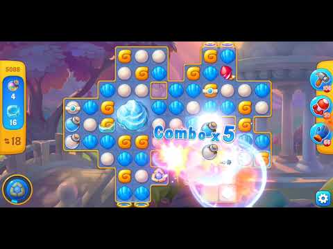 Fishdom. 5088 level no boosters and diamonds. Full Rachel