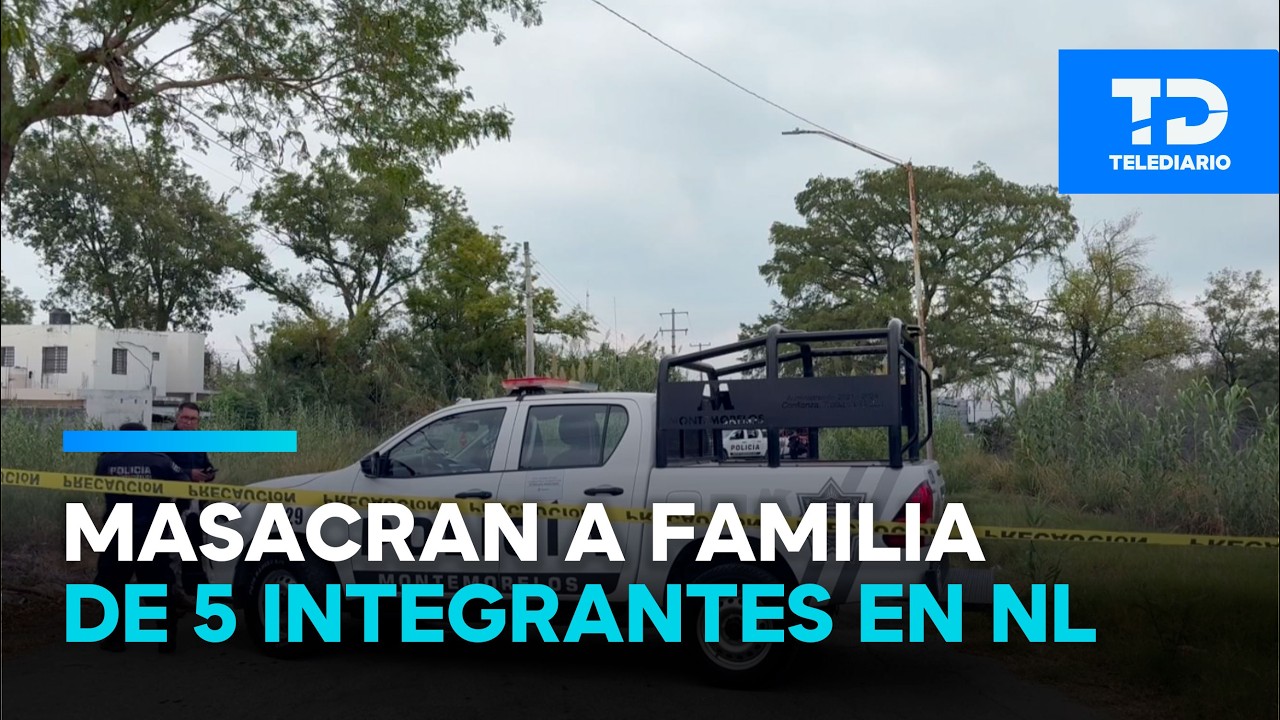 Hallan a 5 integrantes de una familia sin vida en camioneta y vivienda en Montemorelos, NL