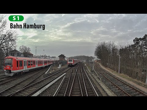 Führerstandsmitfahrt BR474 S-Bahn Hamburg S1 Airport - Blankenese [02/2019]