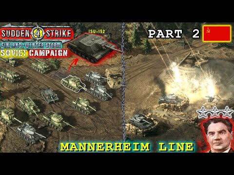 Mannerheim Line - Part 2 | Sudden Strike 4: Finland - Winter Storm | Soviet Campaign | Mission #3
