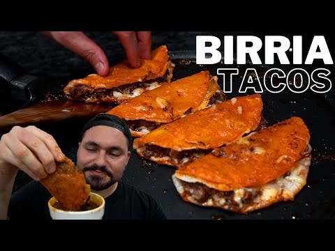 Birria de Res (Beef Birria Tacos with Consomé and Tomatillo Salsa)