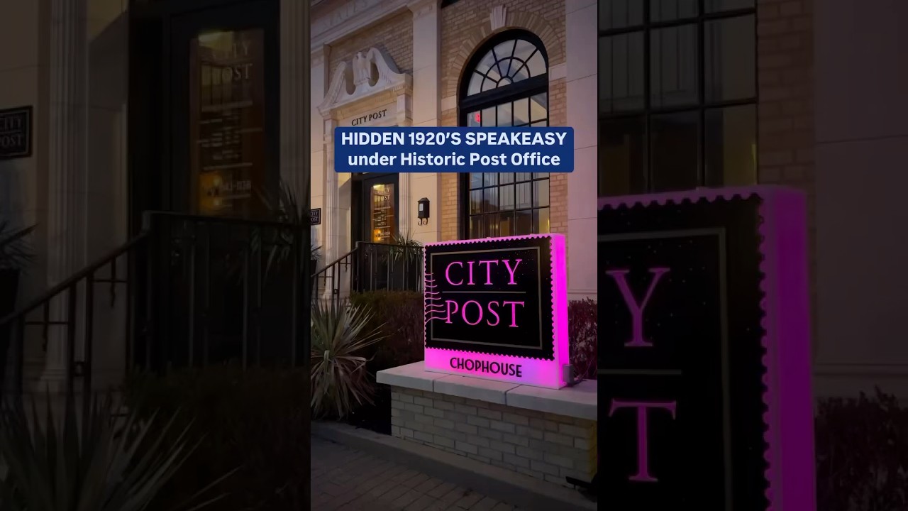 NEW 1930’S SPEAKEASY UNDER HISTORIC POST OFFICE IN TEXAS🎷 #texas #speakeasy