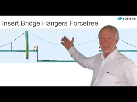 Suspension Bridge Hanger Installation in SOFiSTiK