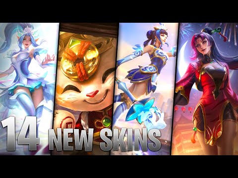 14 NEW SKINS - PORCELAIN, FIRECRACKER, ROSE - League of Legends