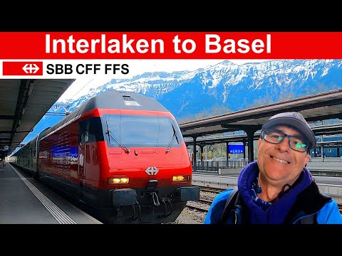 Interlaken to Basel - SBB InterCity from the lake to the city