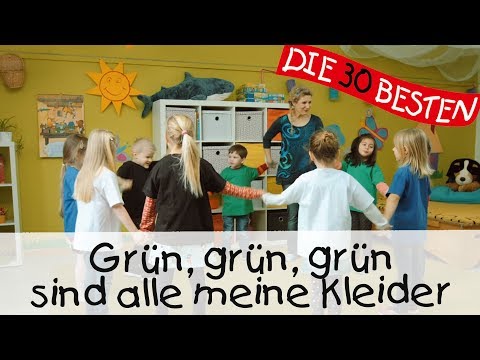 👩🏼 Grün, grün, grün sind alle meine Kleider - Singen, Tanzen und Bewegen || Kinderlieder