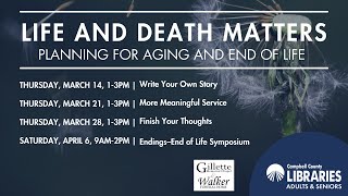 Life and Death Matters Session 2: A More Meaningful Service