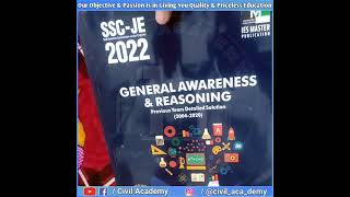 IES Master | SSC JE 2022 | G A & Reasoning Book💚 | Short Unboxing | Civil Academy | #shorts #3R_CA