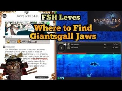 Where to Find Giantsgall Jaw for Lvl 82 FSH Leve Fishing for the Future FFXIV Endwalker