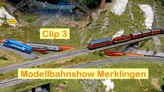 preview picture of video 'Modellbahnshow Merklingen #3: Kreuz und Quer'
