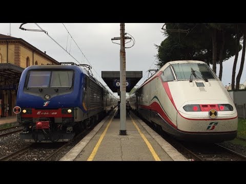 LO SPETTACOLO DEI DEVIATI DEL 14/15 APRILE 2018:FrecciaBianca in Nuova Livrea,Merci & FrecciaRossa!