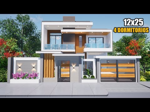 CASA HERMOSA Y MODERNA, 4 DORMITORIOS +GIMNASIO +PISCINA 12x25 (ARQ LUIS)