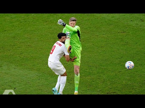 Wayne Hennessey's Red card incident vs Iran (Wales 0-2 Iran)