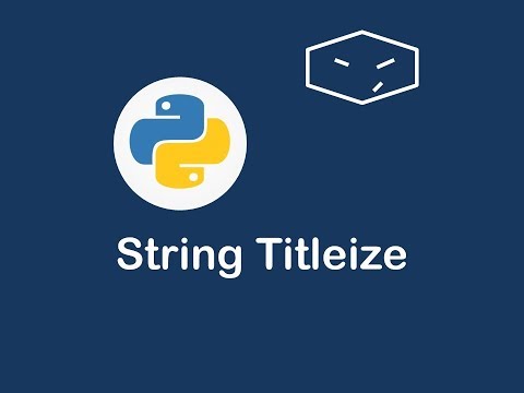 string titleize in python 