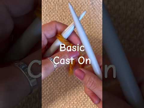 EASY Cast On For Beginners #shorts #castontutorial #caston #knitting #knit #knittingforbeginners