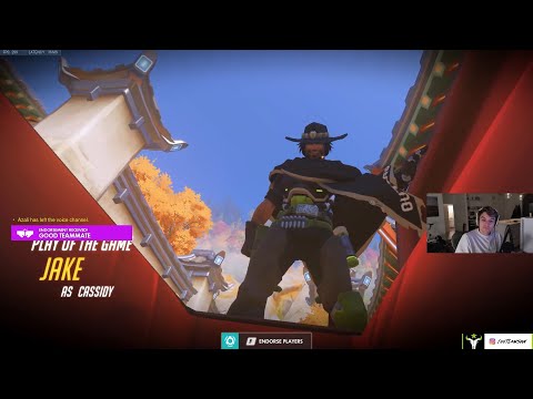 POTG! JAKE MCCREE - CASSIDY GAMEPLAY OVERWACTH SEASON 32 TOP 500