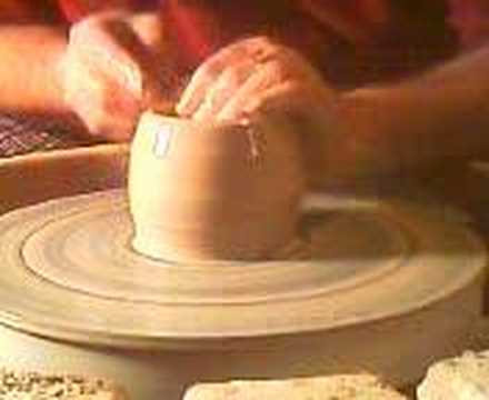 #1) Throwing small bowl on the wheel