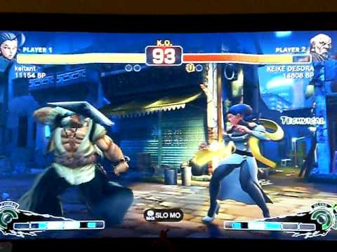 KEIKE DESORA [Gouken] vs keltant [Rose] SUPER STREET FIGHTER 4 - Japanese Online Ranked Matches