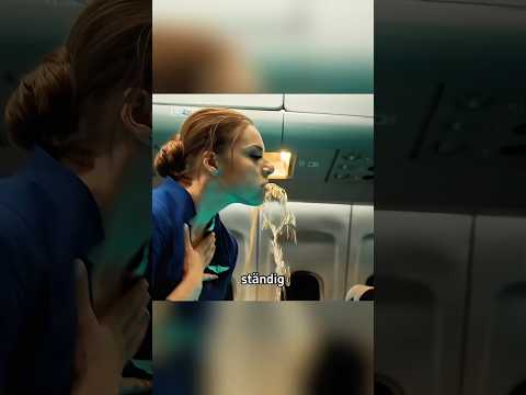 Während des Fluges spuckte die Flugbegleiterin plötzlich ständig Wasser aus.#shorts #movie