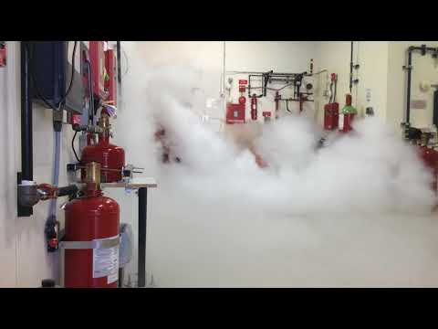 Co2 fire suppression system discharge