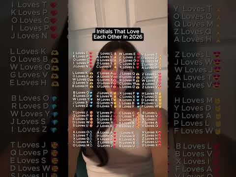 Initials that love each other in 2026#fyp #crush #sad #love#fy #fyp #yoursign #initials