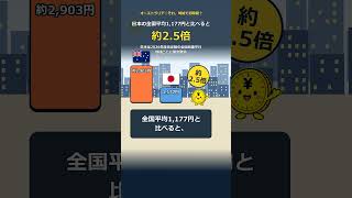 時給約2,900円？オーストラリアの最低賃金を日本円で換算 #shorts  #お金 #最低賃金 #お金の勉強