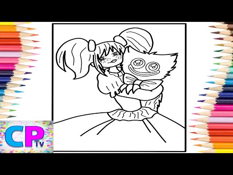 Doll and Huggy Wuggy Coloring Pages/Poppy Playtime/Cartoon/On & On (feat. Daniel Levi)[NCS Release]
