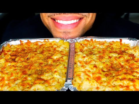ASMR MAC N CHEESE NO TALKING EATING STIRRING FAST AND SLOW MUKBANG 먹방 BIG BITES JERRY CHEESIEST