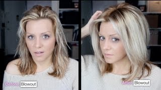 DIY: Voluminous hair blowout tutorial video.