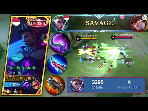 TOP GLOBAL ALUCARD 1 HIT BUILD! | EZ SAVAGE NO COUNTER🔥